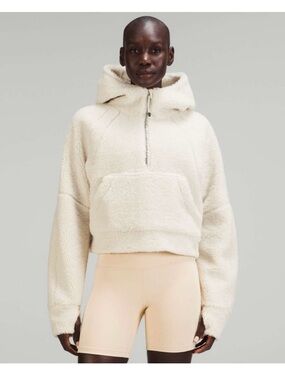 NWOT Lululemon Cream Sherpa Hoodie M/L